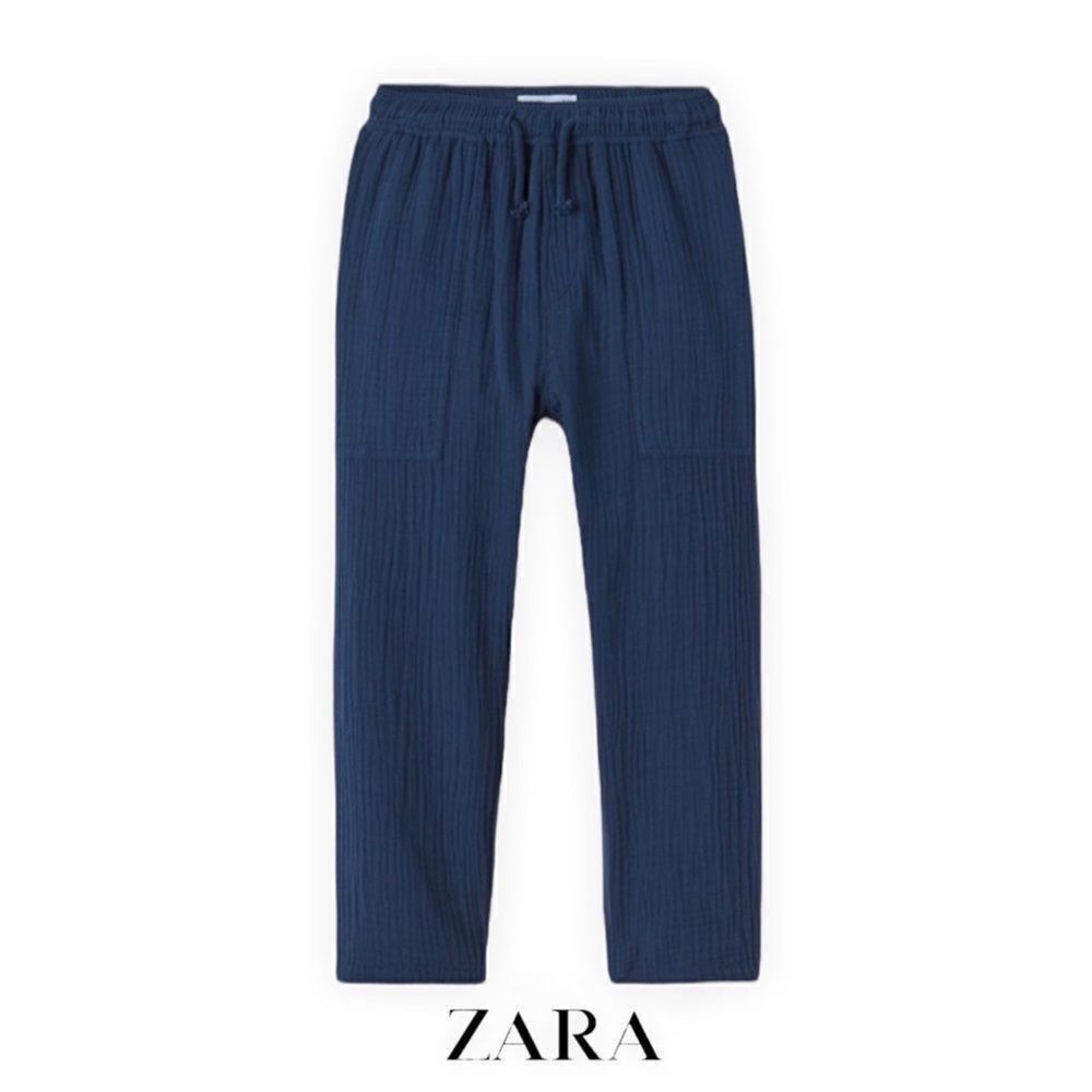 ZARA Kids | Blue | TEXTURED PANTS